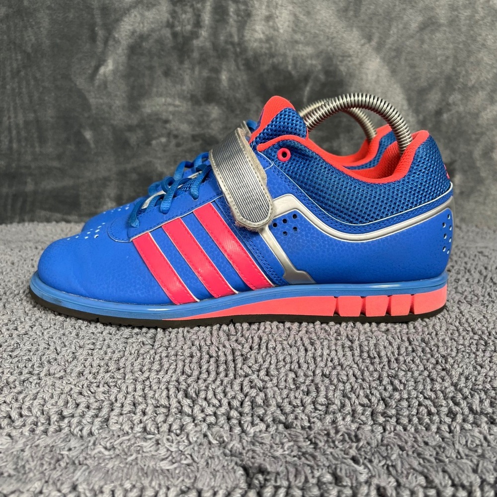 Adidas Power Perfect 2 Weightlifting Shoes Blue Pink Silver G96620 Womens 8.5